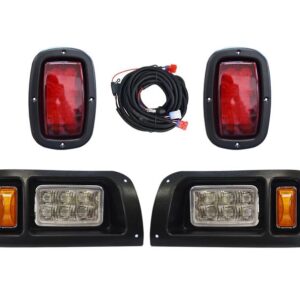 Club Car DS Golf Cart LED Light Kit Headlight and Tail Light 1993+ 48V Petrol and Electric
